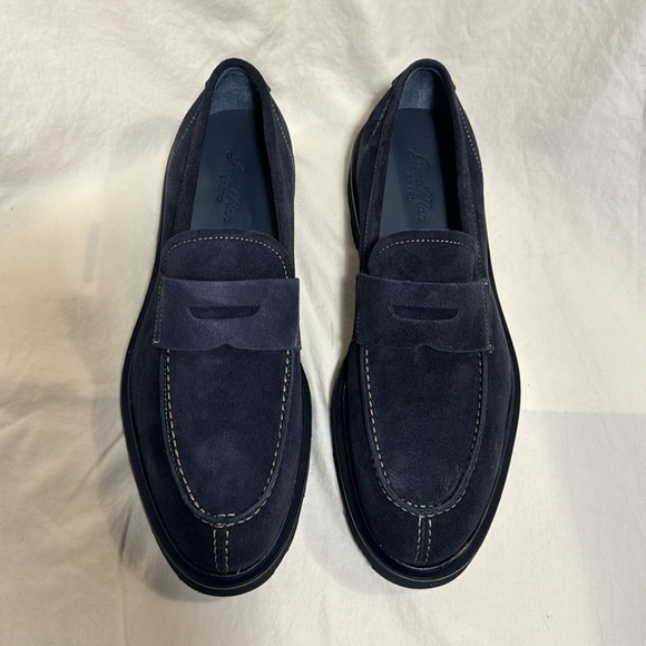 NEW Good Man Brand Lexington Loafer Size 10 Navy Leather - Picture 4 of 10